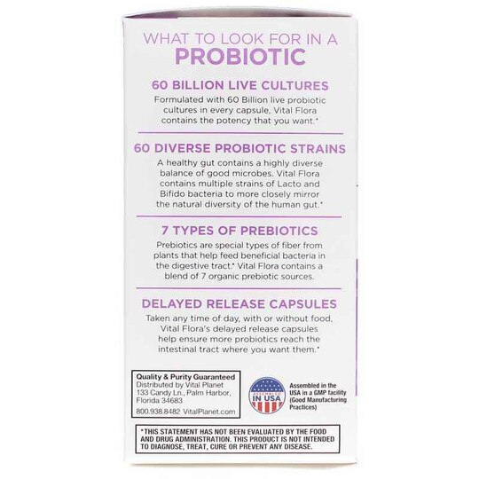 Vital Flora Women 55+ Daily Probiotic + Prebiotics, VTP